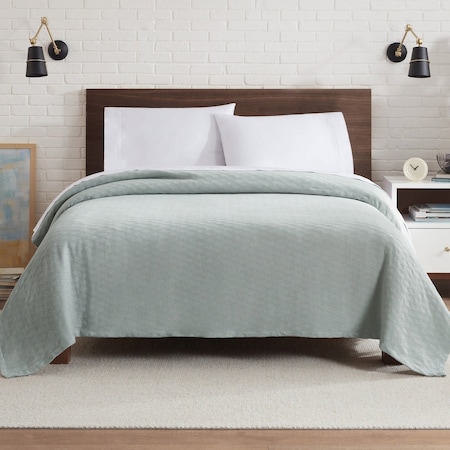 Monarch Brands Aston & Arden Tencel Blanket - Twin, Light Grey P-BKT-TNC-TW-LG